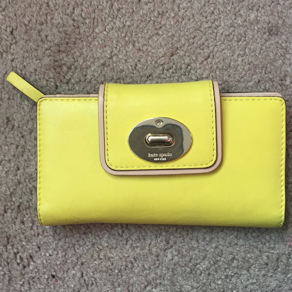 Kate Spade yellow wallet